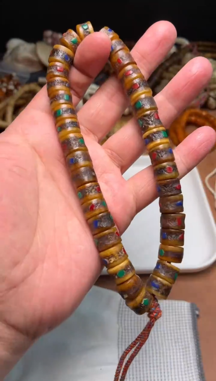 牛骨其他之*杂件564-镶嵌嘎嘎手持