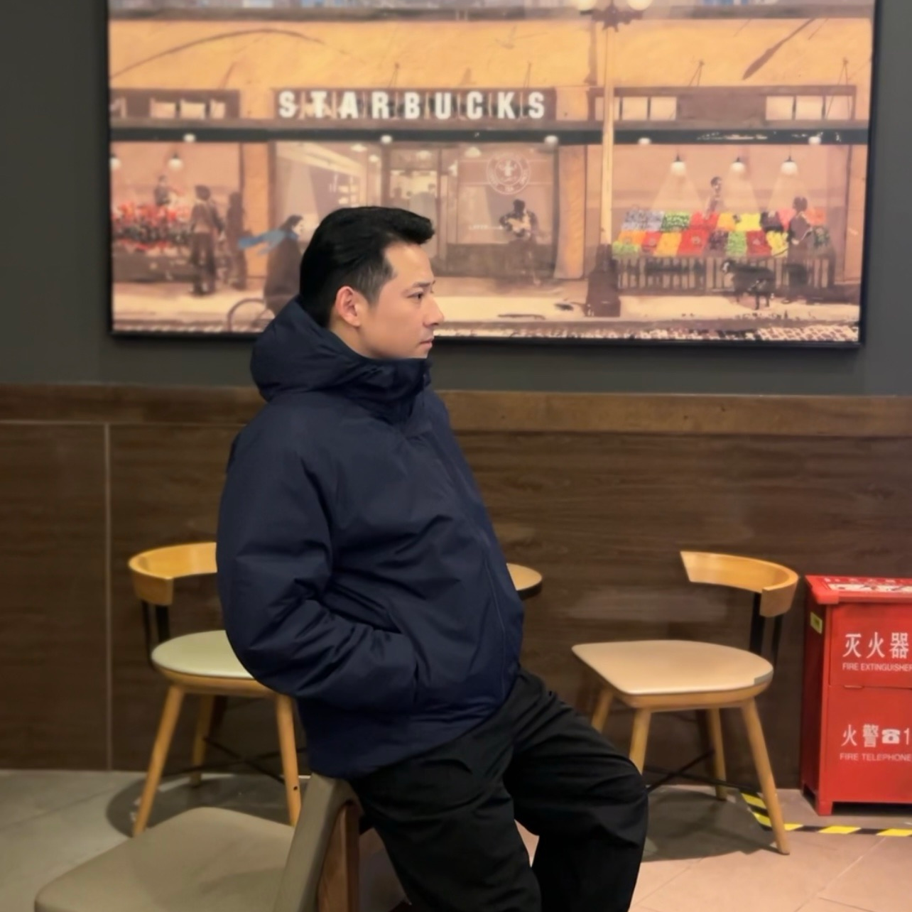 古休2025男款冬季新品3M新雪丽棉连帽棉服冬季休闲保暖防风外套