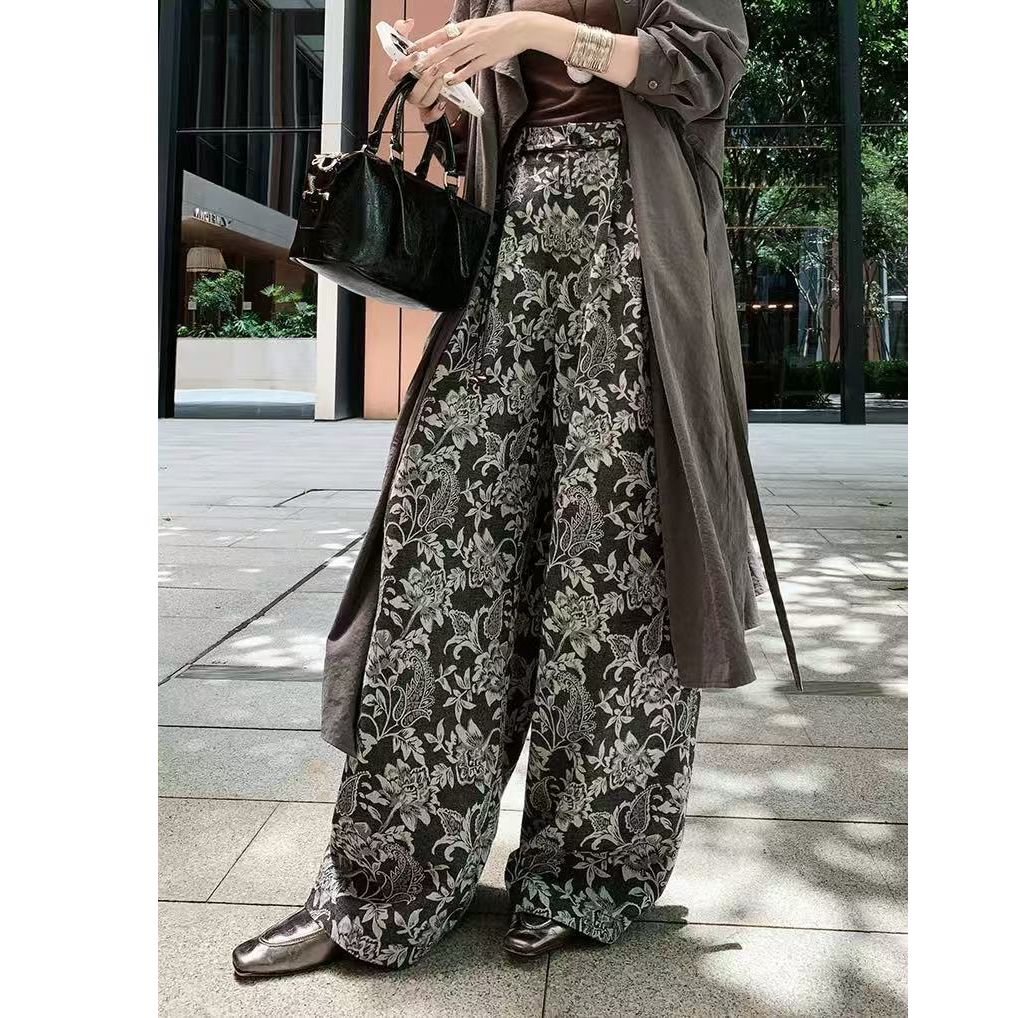 美洋MEIYANG 花花二号休闲裤 极繁主义！刺绣阔腿裤【小70】-周五