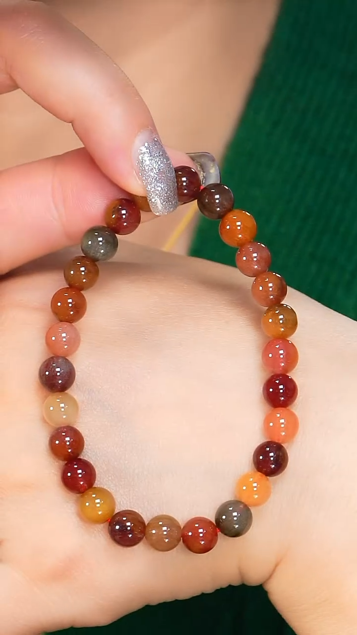 未镶嵌手链水晶红兔毛-A02-多样性发其一