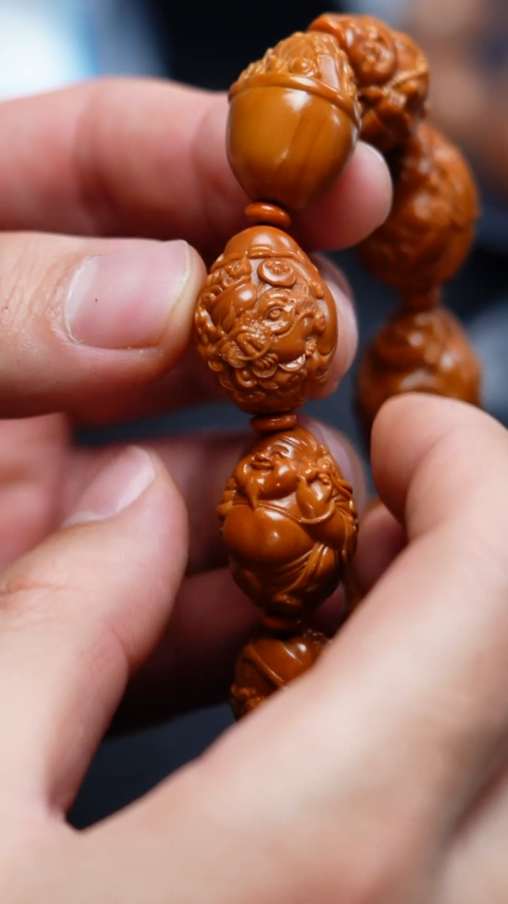 手串/手链橄榄核橄榄核，微花微瑕处理