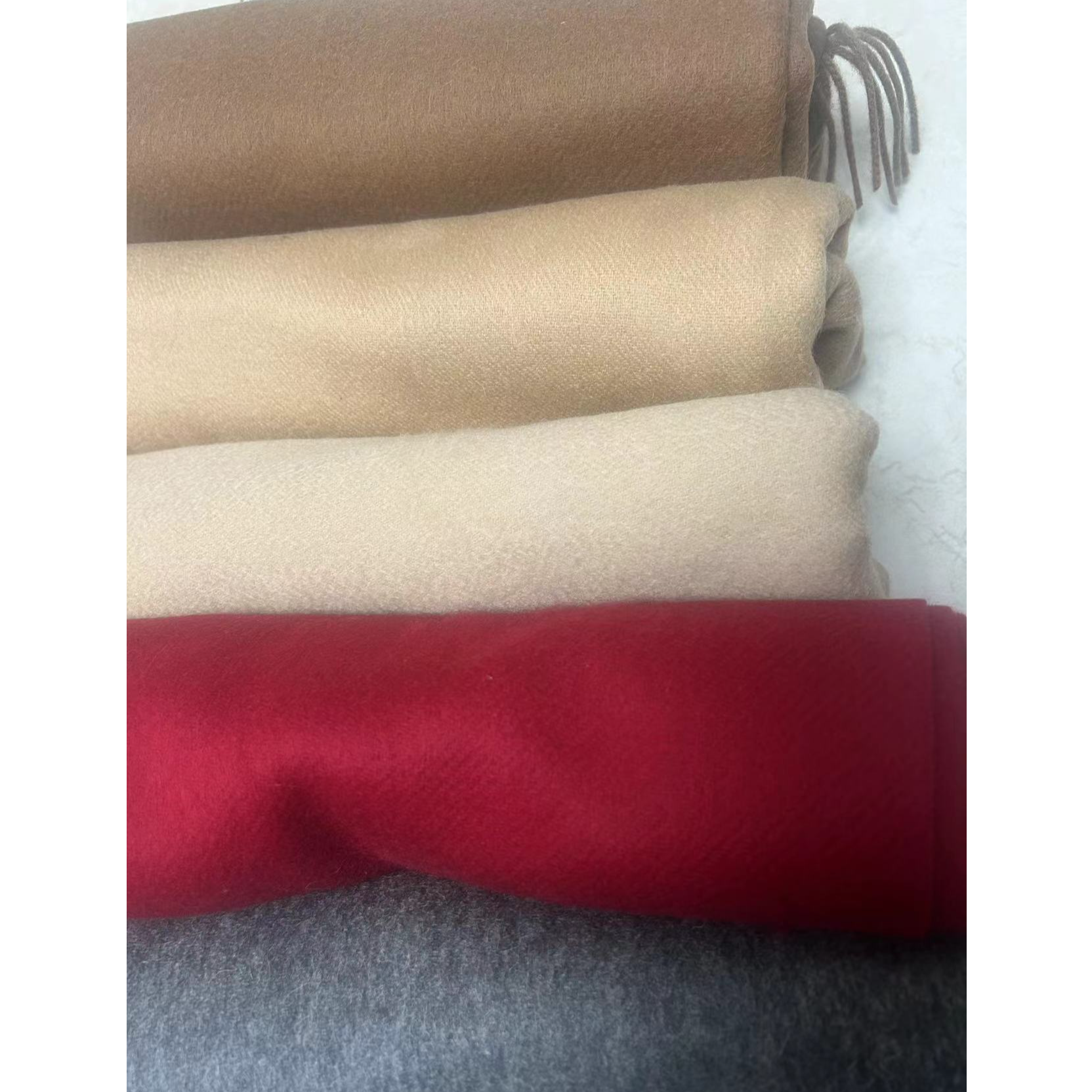 内蒙古羊毛高端品质双面花纹百搭围巾