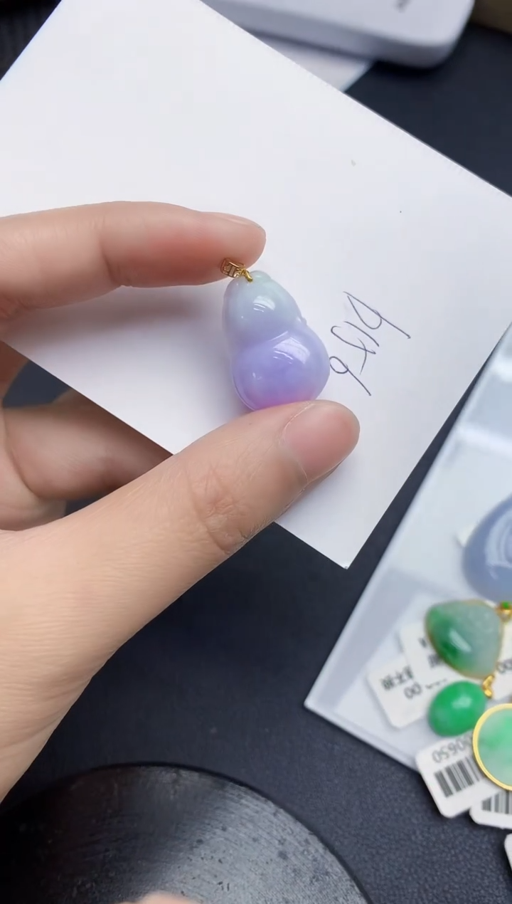 【闪购商品】翡翠颈饰18K金镶嵌000000000