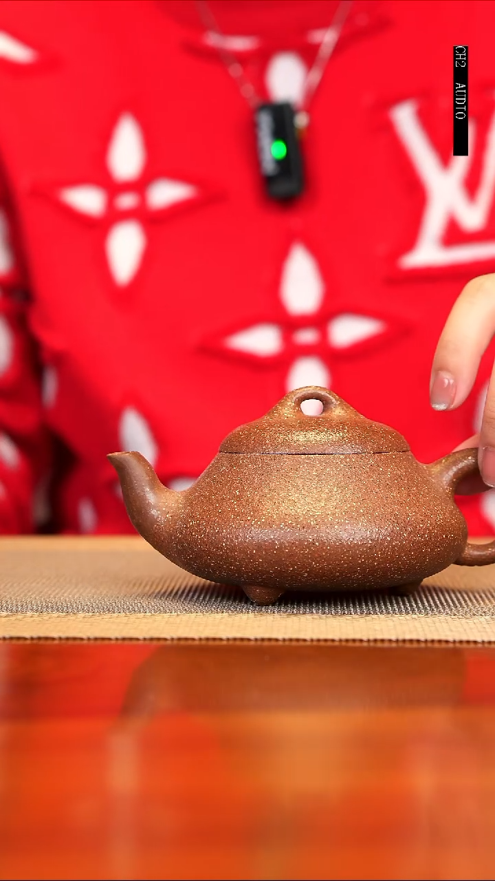 【闪购商品】紫砂茶壶降坡泥粗砂汉棠石瓢壶