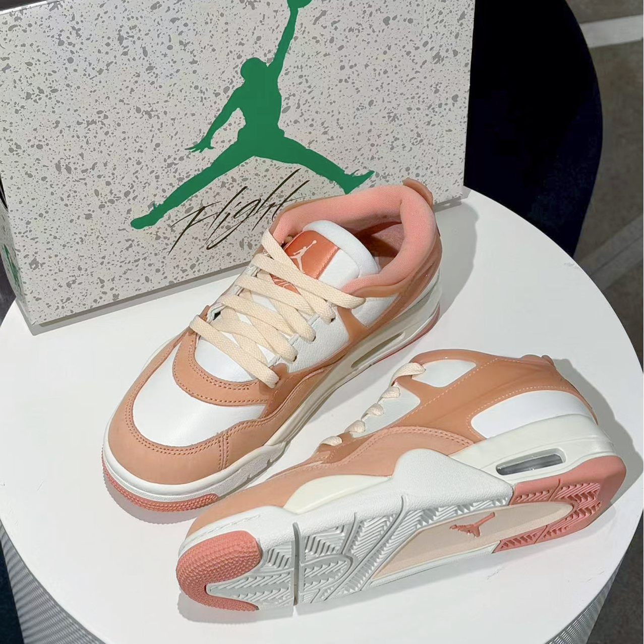 NIKE/耐克正品男女鞋AJ4RM白粉复古低帮百搭休闲运动鞋FQ7940-808