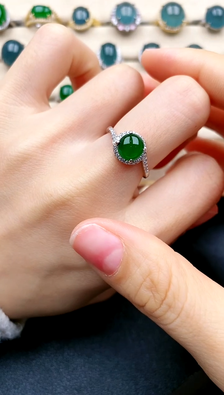 【闪购商品】翡翠戒指银S925镶嵌.....