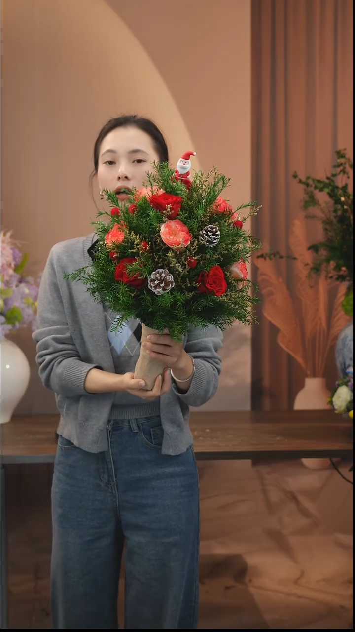 藤：           单花束