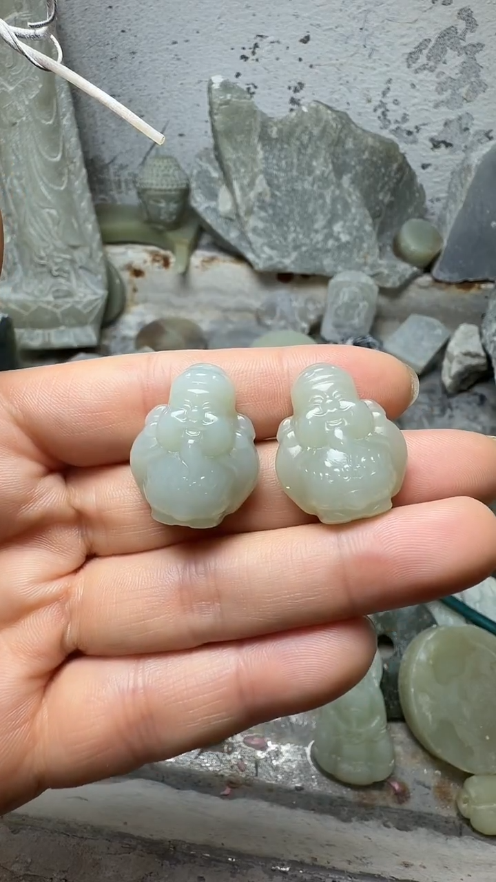 吊坠(赠链)未镶嵌和田玉财神多样性发货拍一发一