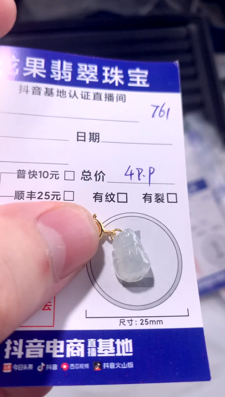 颈饰未镶嵌翡翠貔貅761