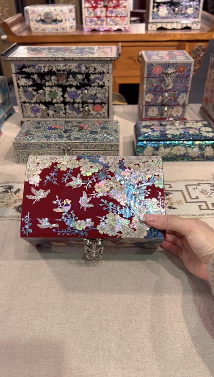 【闪购商品】按扣满贝底弘贝雅螺钿漆器文化馆