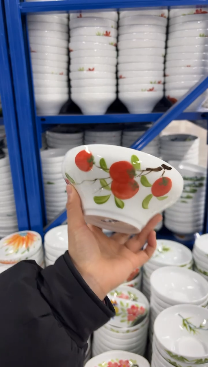 景德镇高温陶瓷食品级手绘釉中彩-葫芦碗