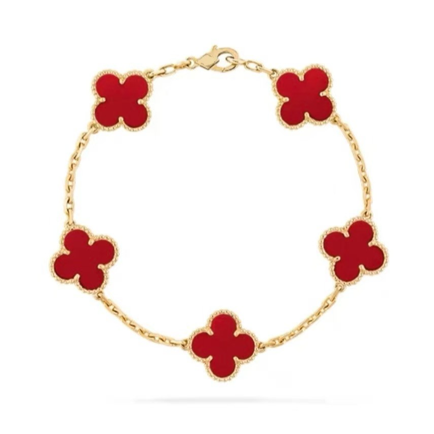 925银手链 925银四叶草手链