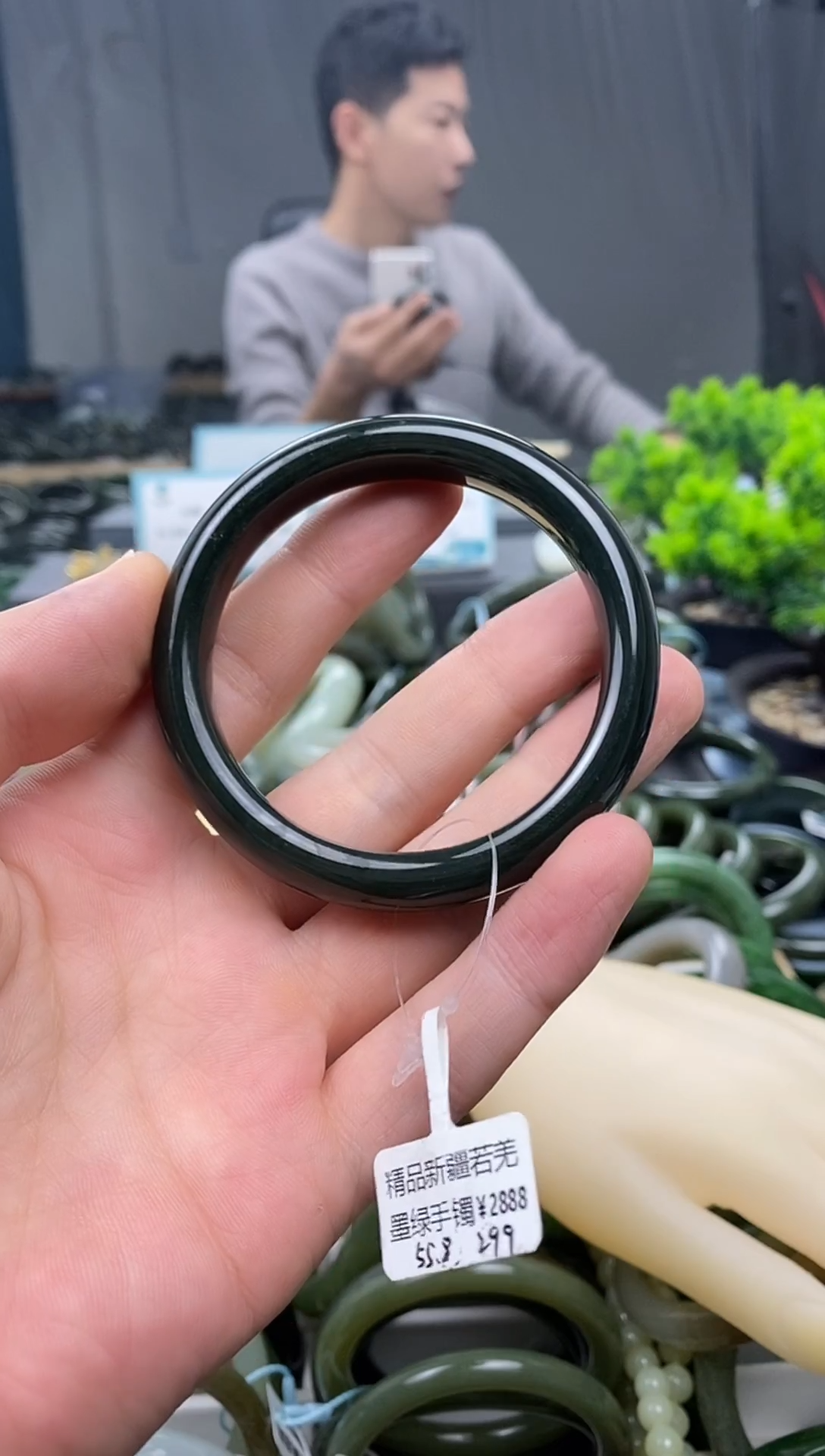 未镶嵌手镯和田玉懒*哈55.9