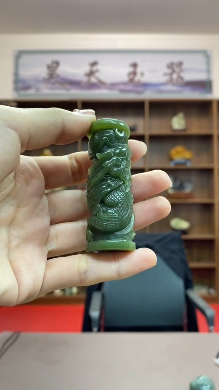 【闪购商品】岫岩河磨玉（透闪石质玉）手把未镶嵌手把