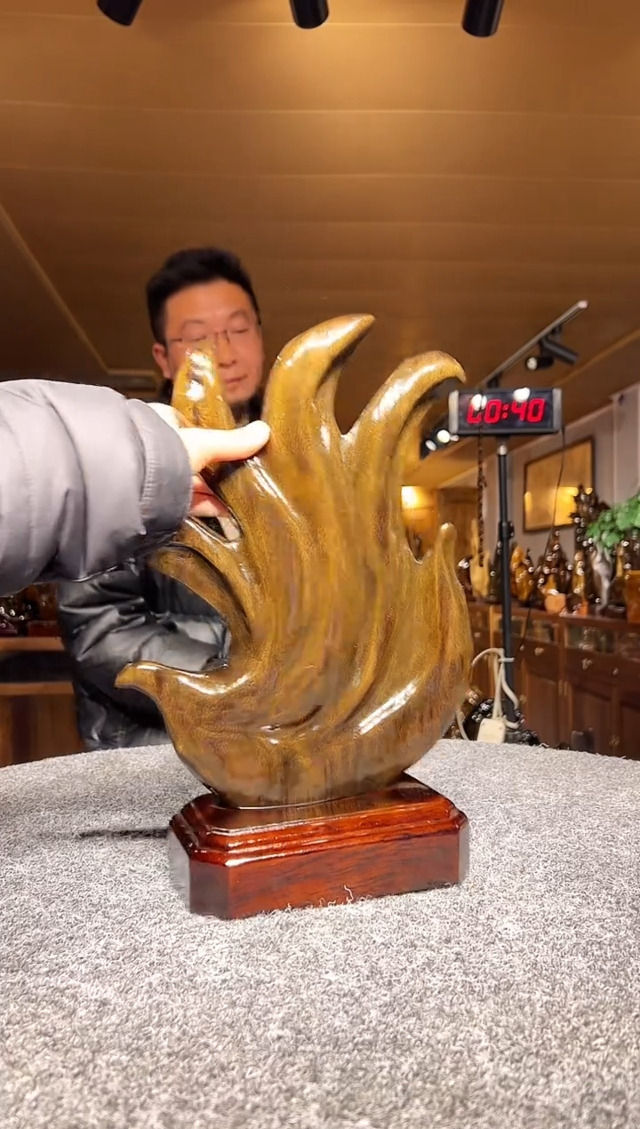 金丝楠木雕款?***?金丝楠木摆件