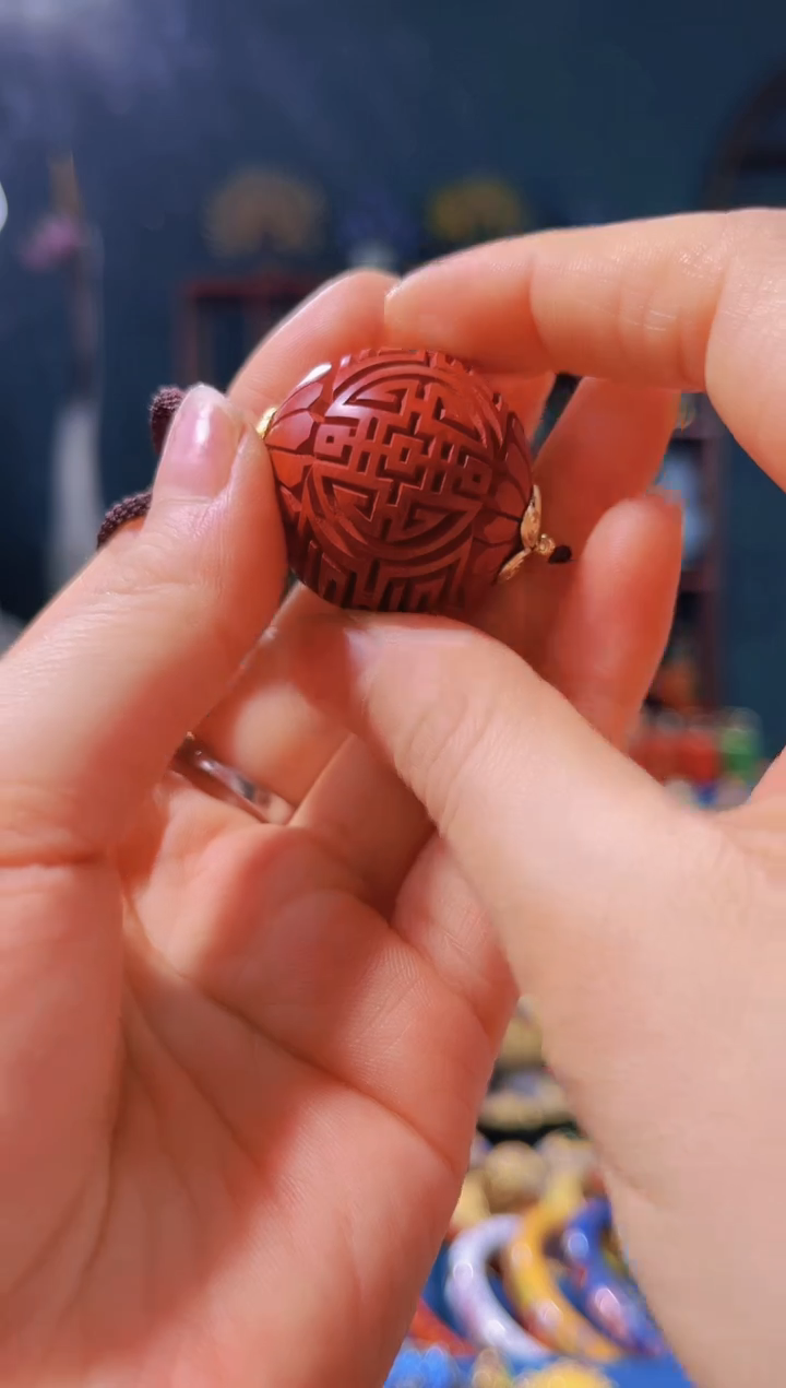 【闪购商品】非遗绝技 雕漆项链 喜