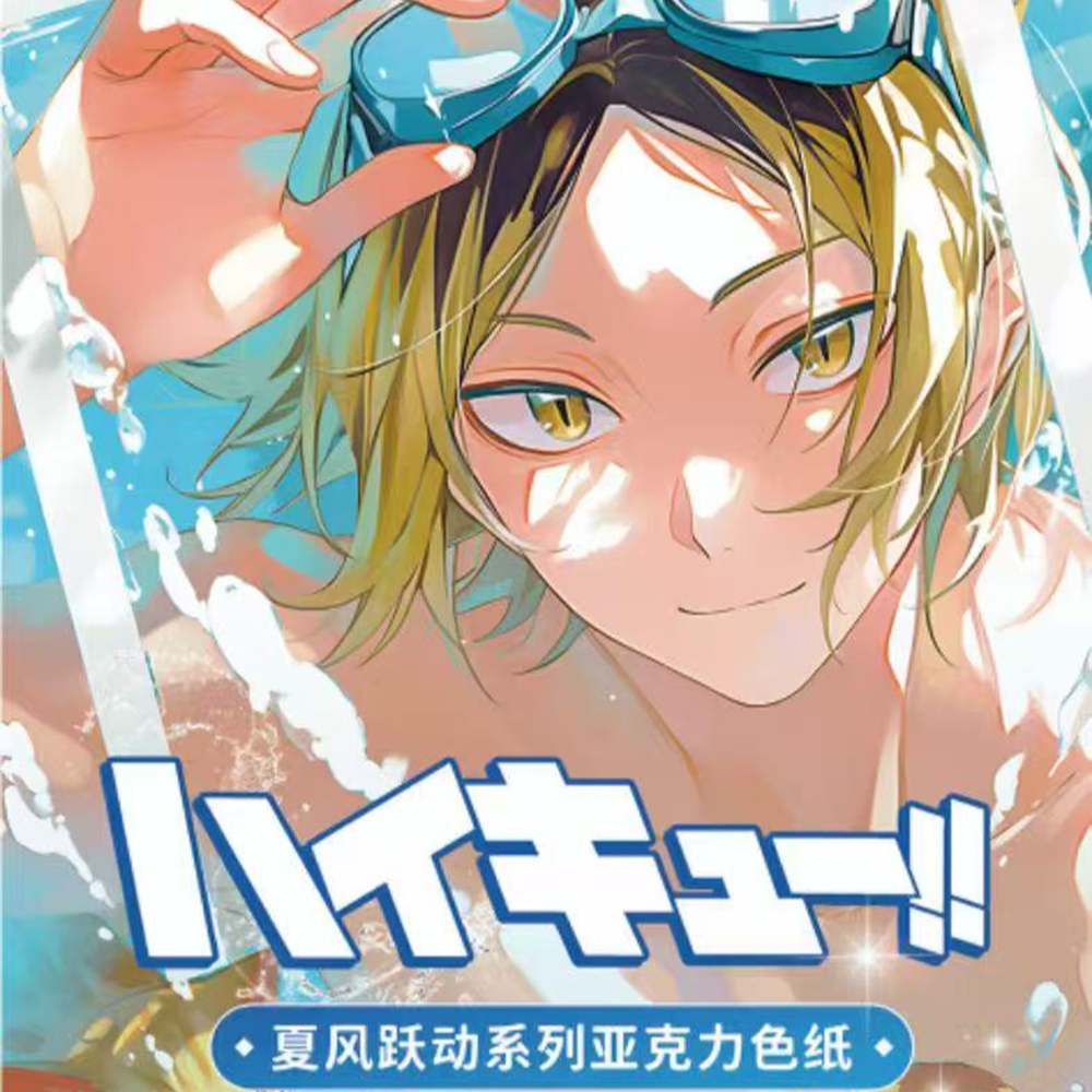 【叠叠】可可文创排球少年夏日跃动亚克力色纸二创第一弹卡牌盲盒