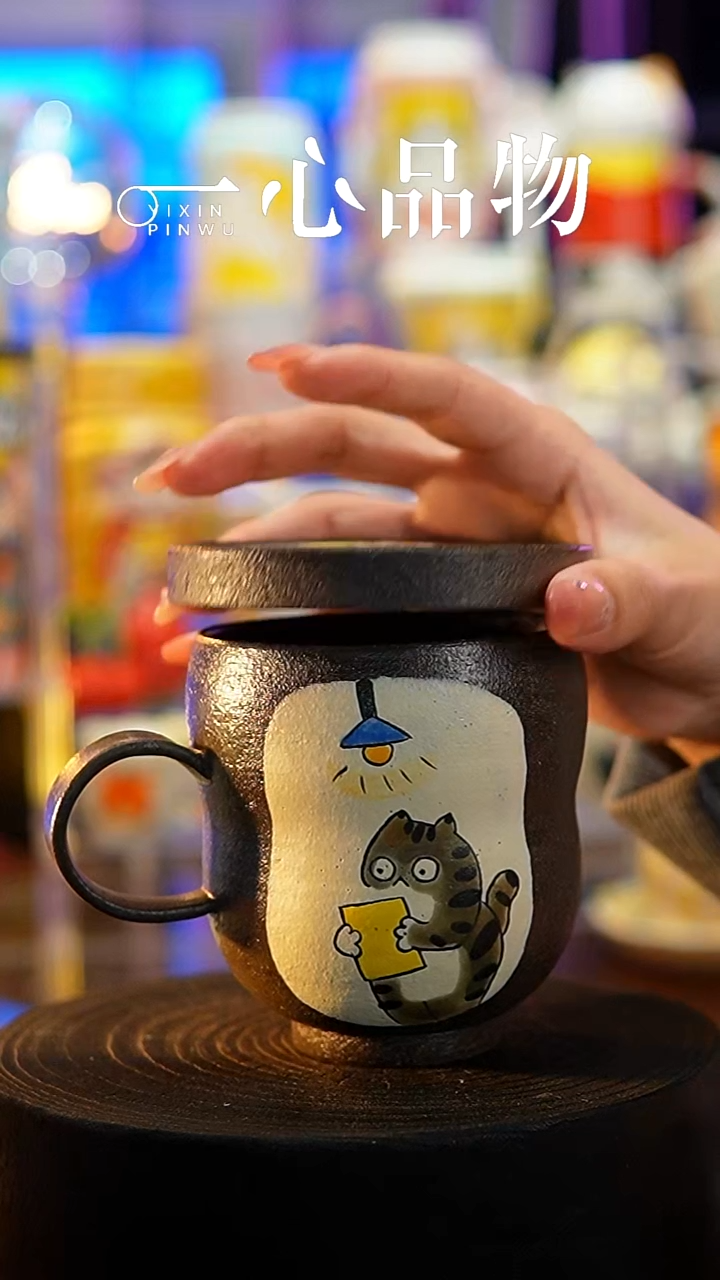 杯子瓷A205景德镇手工手绘杯子摆件