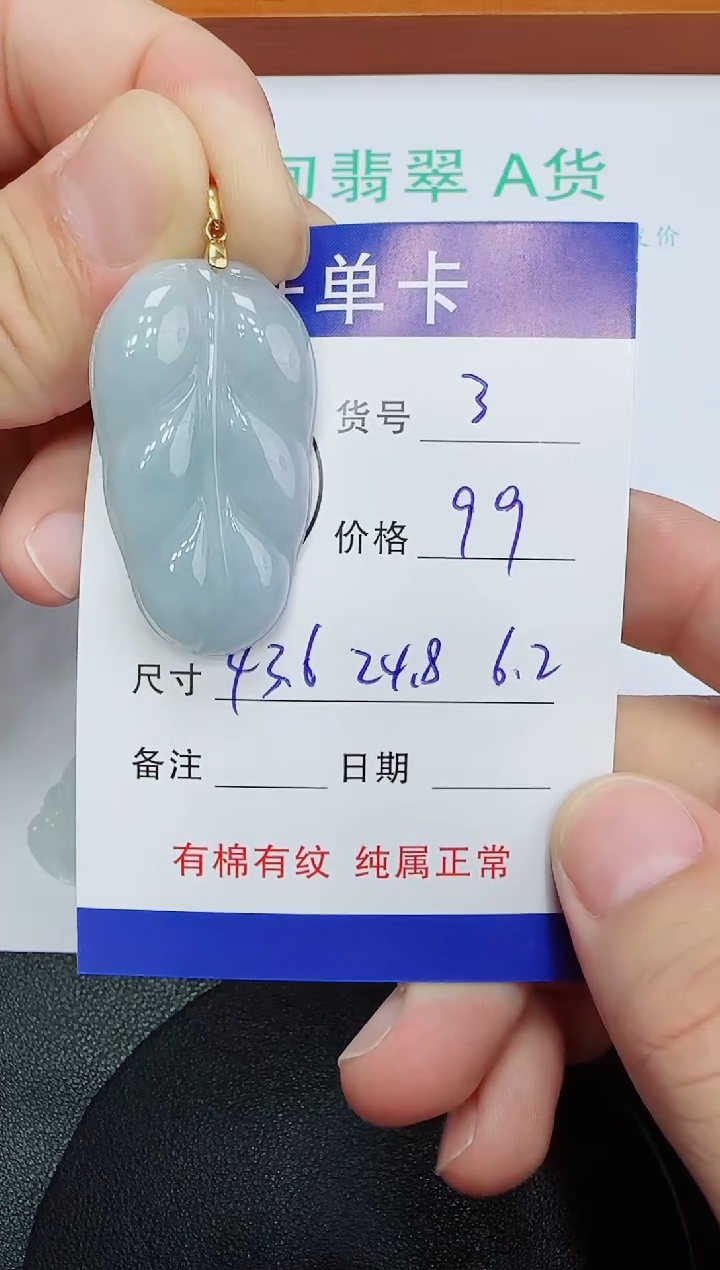 吊坠(赠链)未镶嵌翡翠3