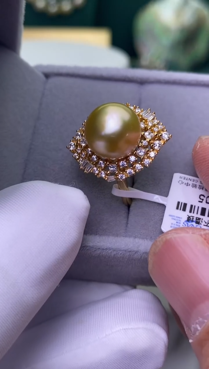 【闪购商品】海水珍珠戒指银S925镶嵌1