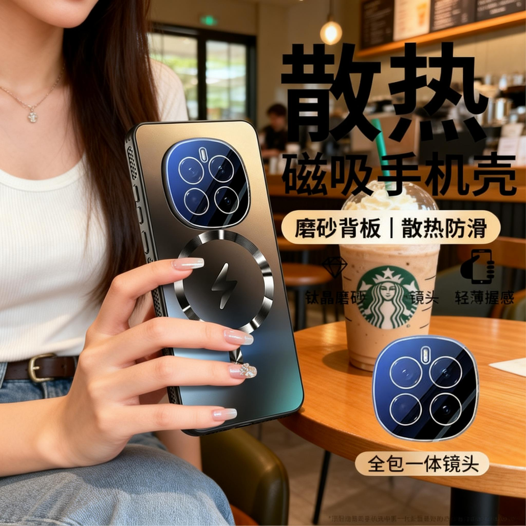 适用荣耀Magic7新款手机壳散热magic7Pro全包镜头膜高级感防摔壳6