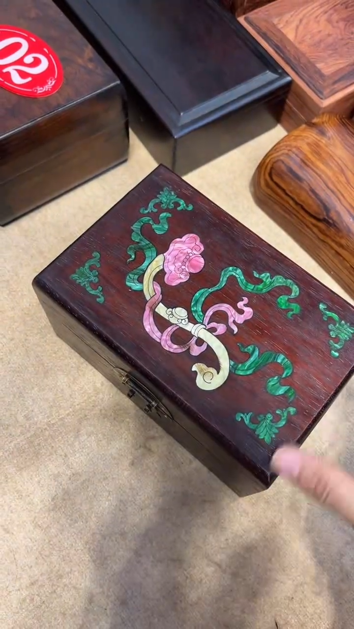 【闪购商品】木如意螺钿小首饰盒