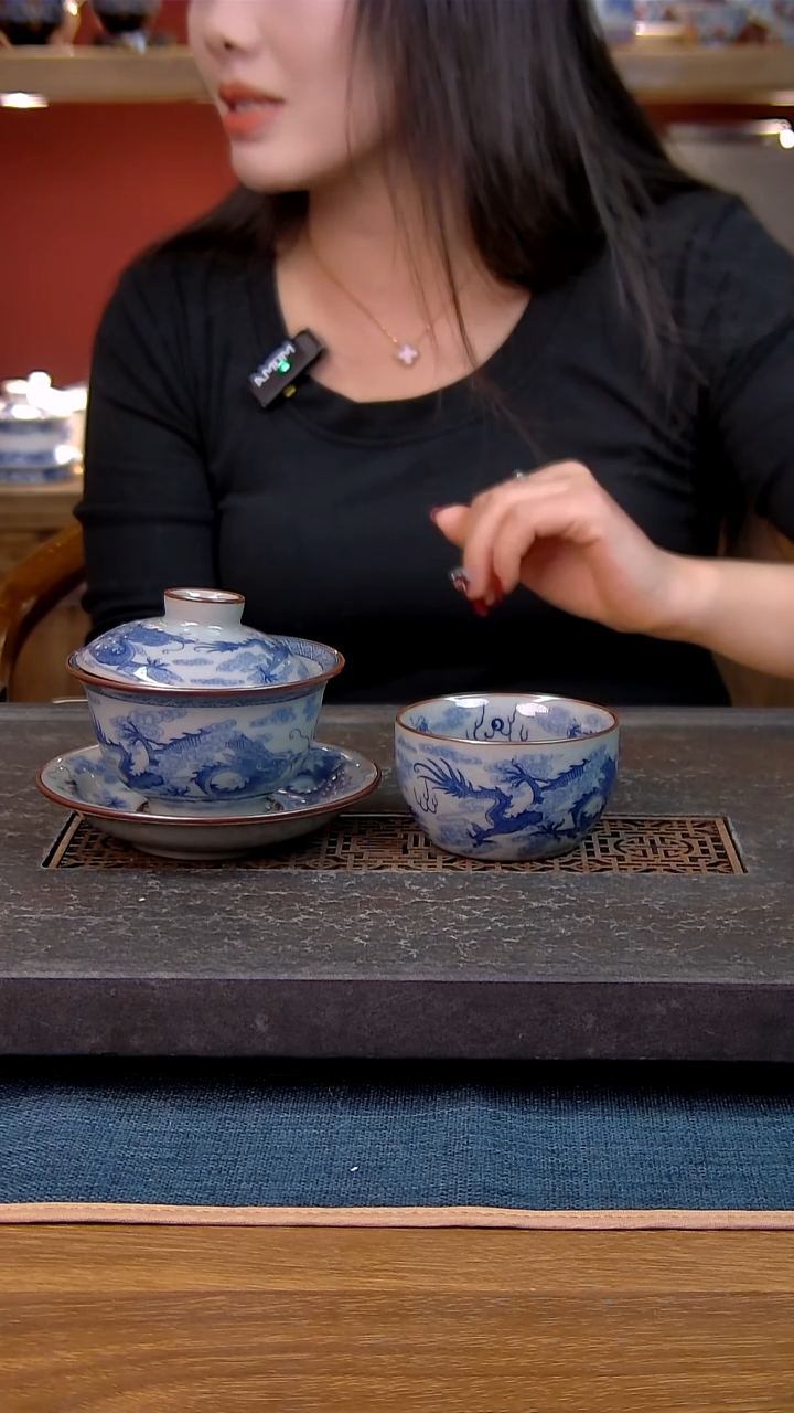 简装家用款2件套 老陶泥开片纹陶瓷茶具