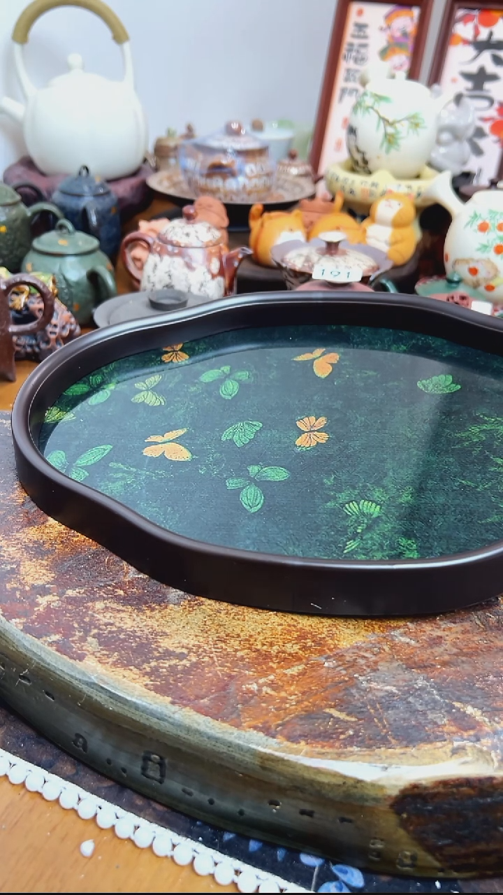 【 茶瓷物语】蝴蝶茶盘