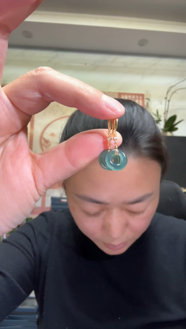 颈饰银S925镶嵌翡翠00005345