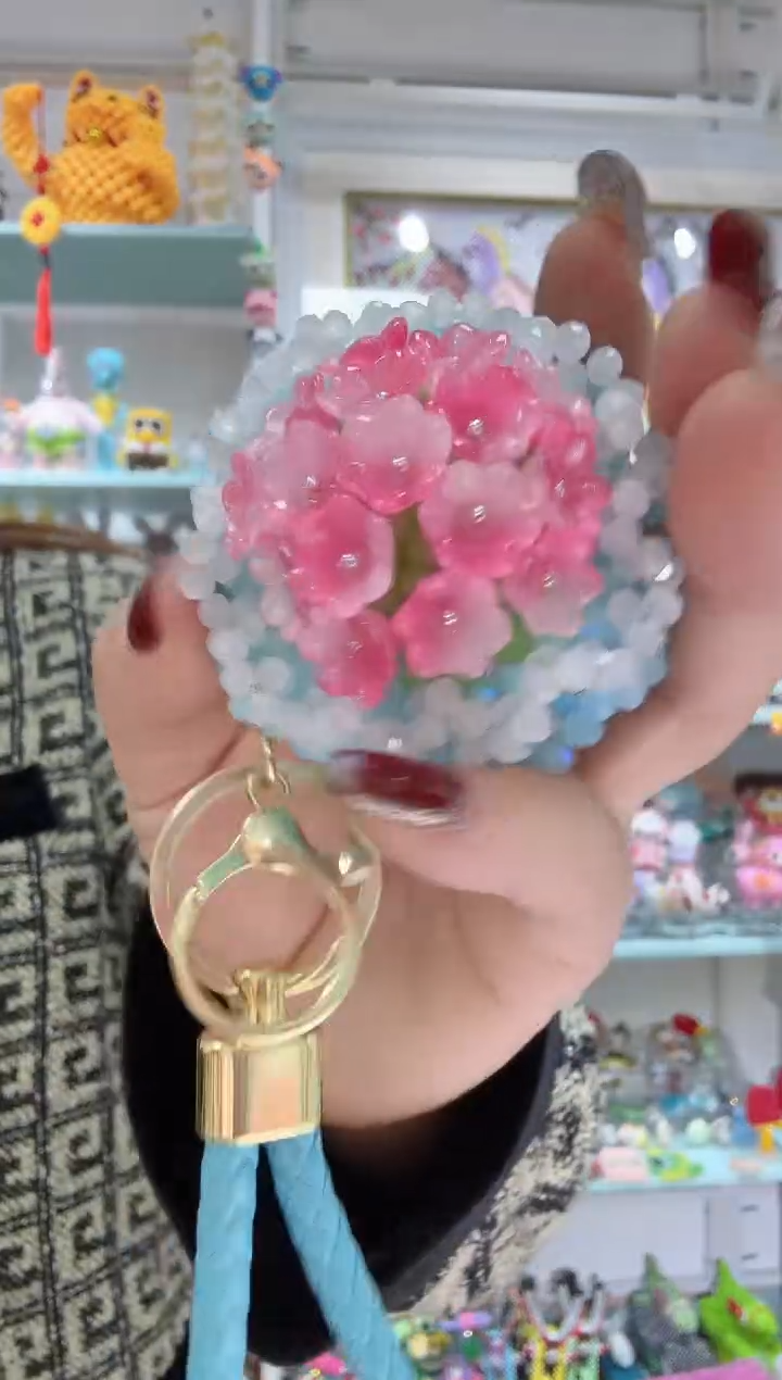 玻璃0812铃兰花100个樱花粉色