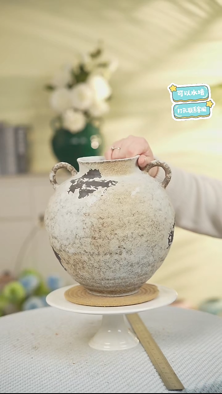 一号白撕胶景德镇高温陶瓷花瓶摆件