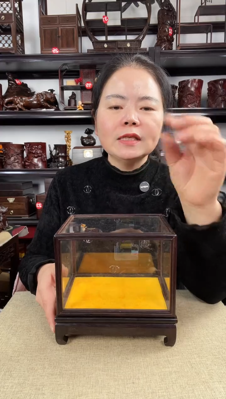 木玻璃罩1号老李红木工艺品