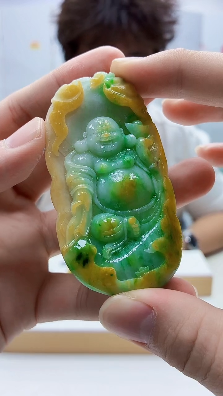 未镶嵌定制翡翠雨***…4688bb-毛货挂件