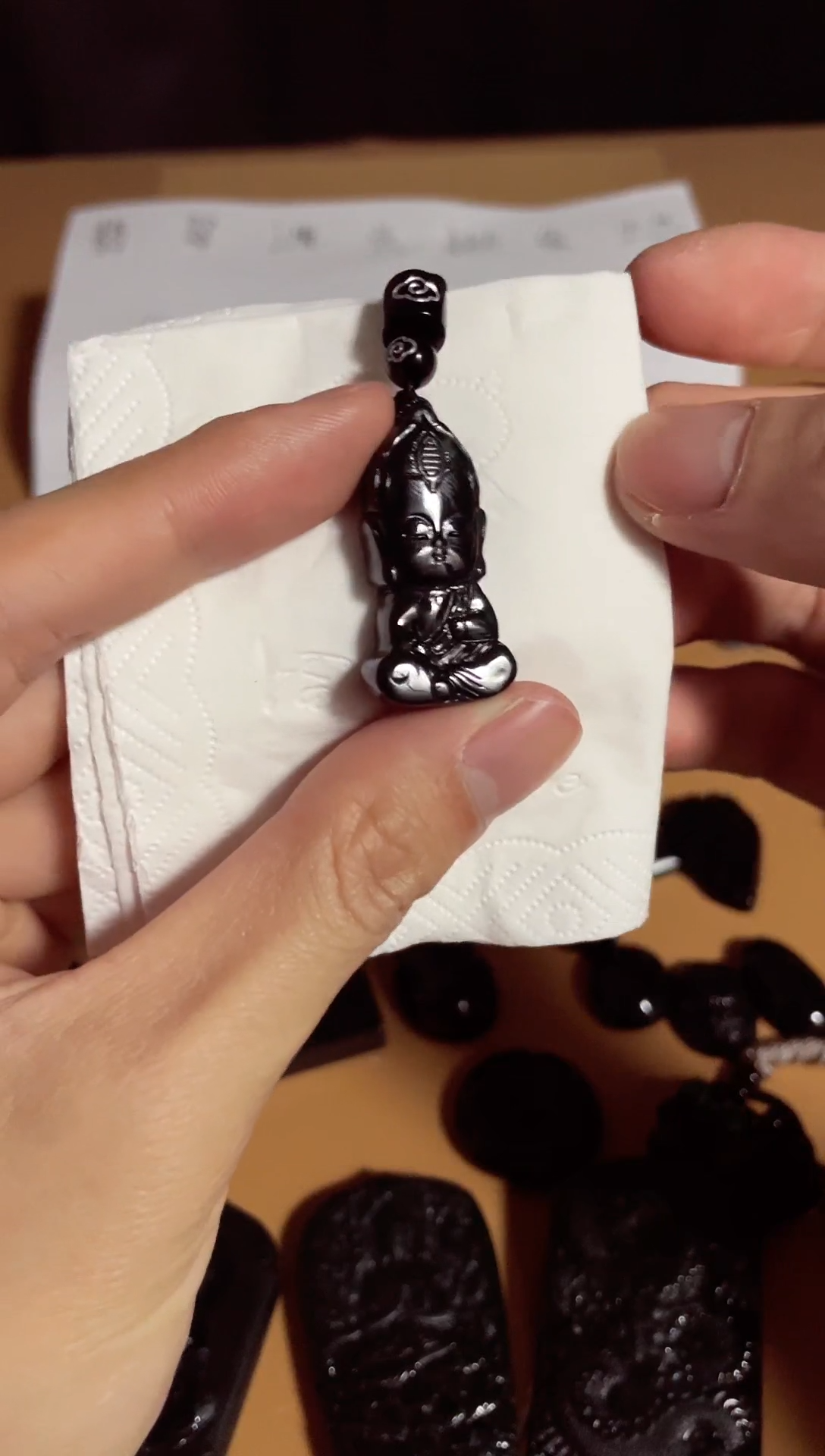 【闪购商品】翡翠颈饰未镶嵌天然翡翠a货墨翠