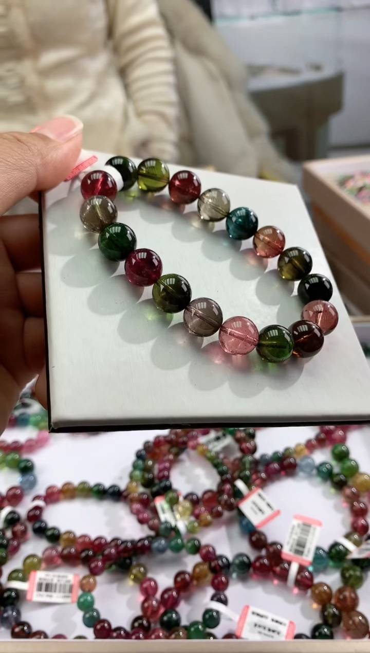 【闪购商品】碧玺手串未镶嵌多样性发一条