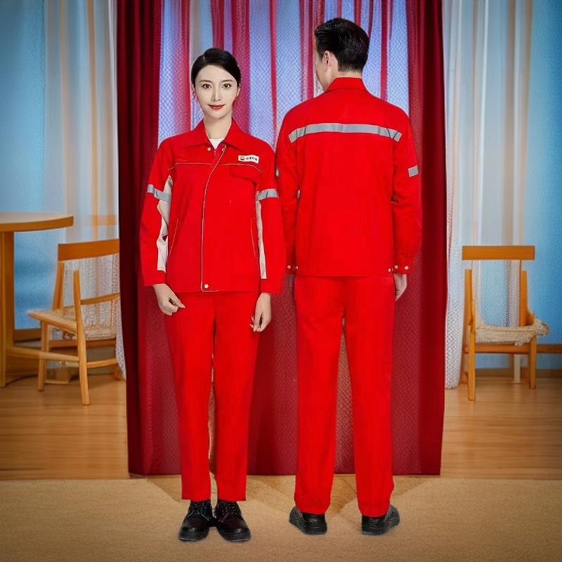 中国石油春秋新款工作服加厚双层网格防静电耐磨油田加油站炼油厂