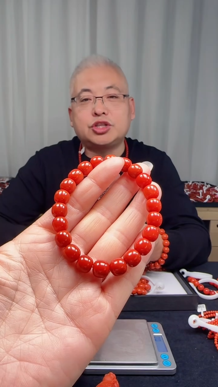 未镶嵌多样性发一件南红玛瑙【高货】锦红9mm保山老型单圈 