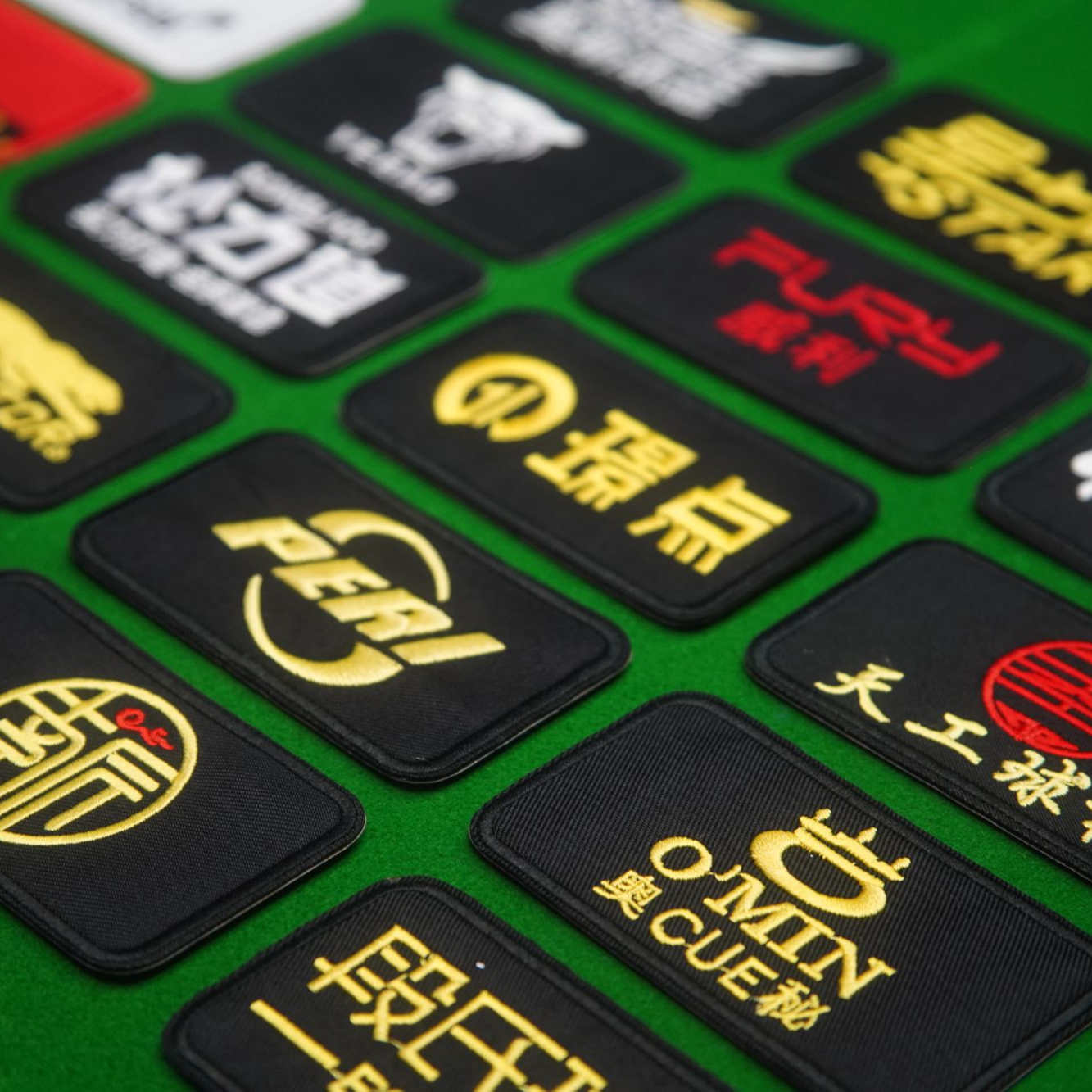 赠品台球杆盒杆包刺绣背胶贴可定制俱乐部选手比赛LOGO贴纸卡6张