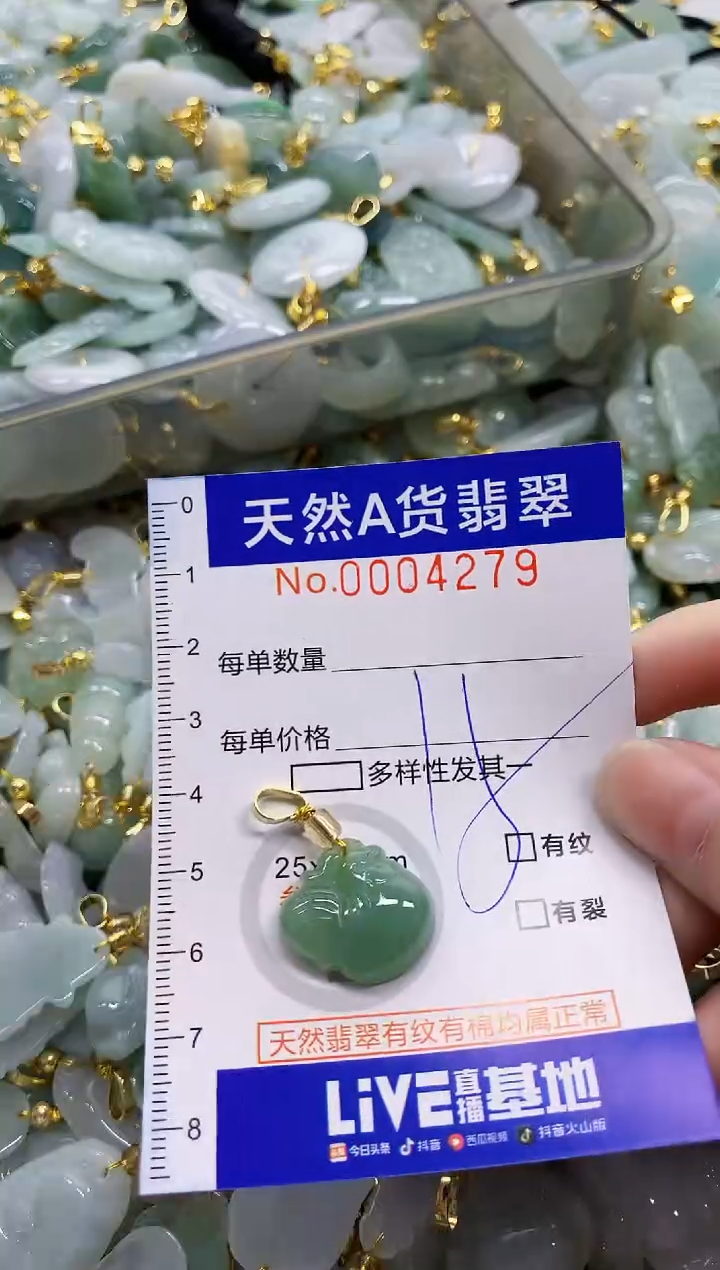 颈饰未镶嵌翡翠天然A货翡翠