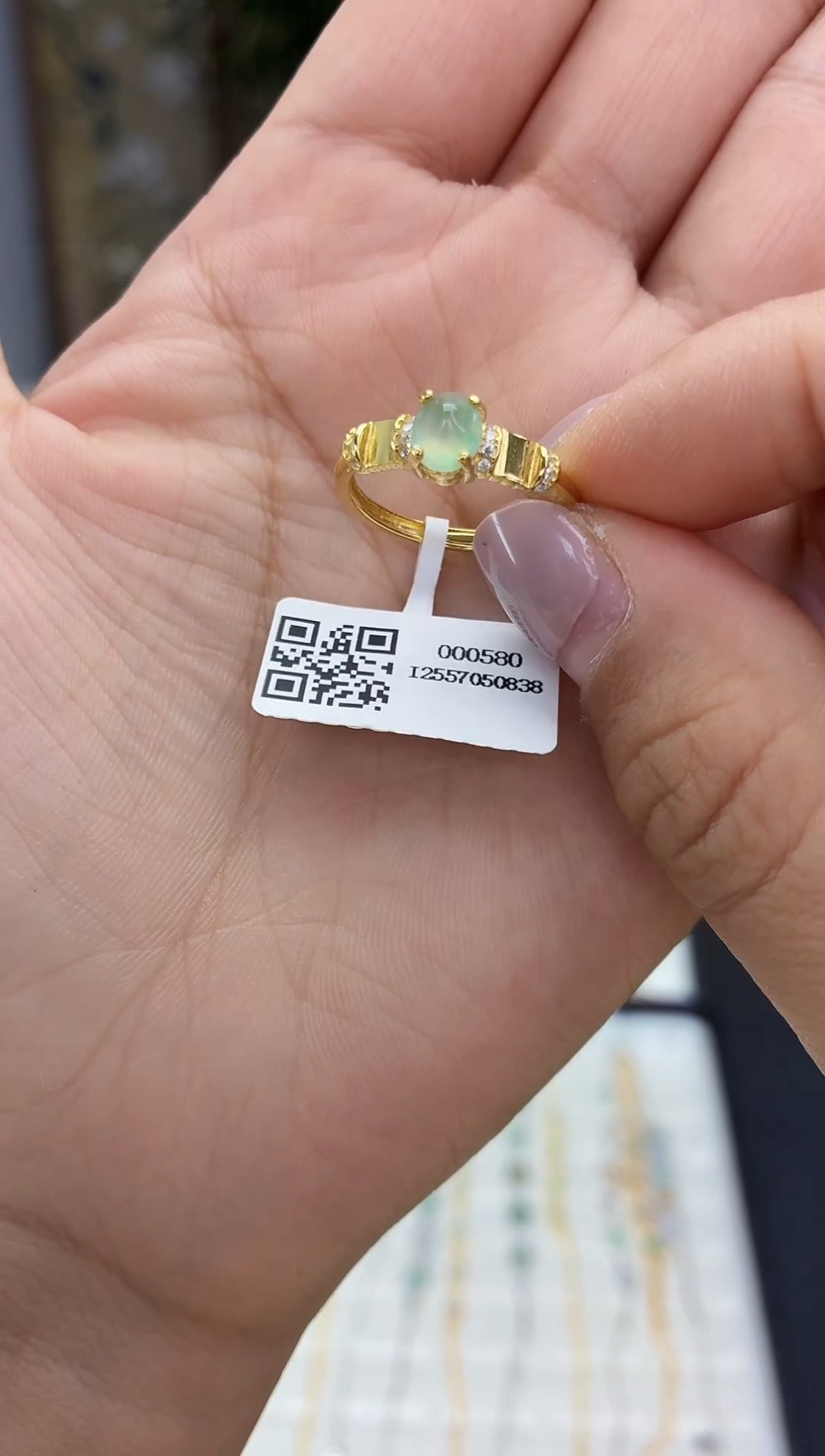 银S925镶嵌戒指翡翠111111111111