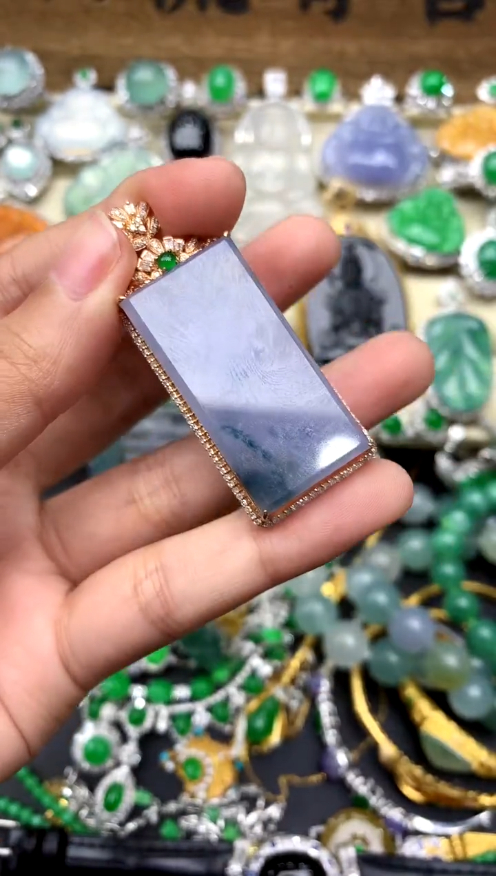 【闪购商品】翡翠颈饰18K金镶嵌375-中国好珍宝