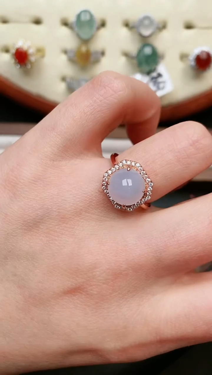 【闪购商品】翡翠戒指银S925镶嵌....