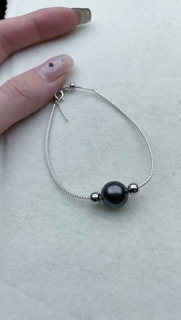 【闪购商品】海水珍珠手链银S925镶嵌Y59