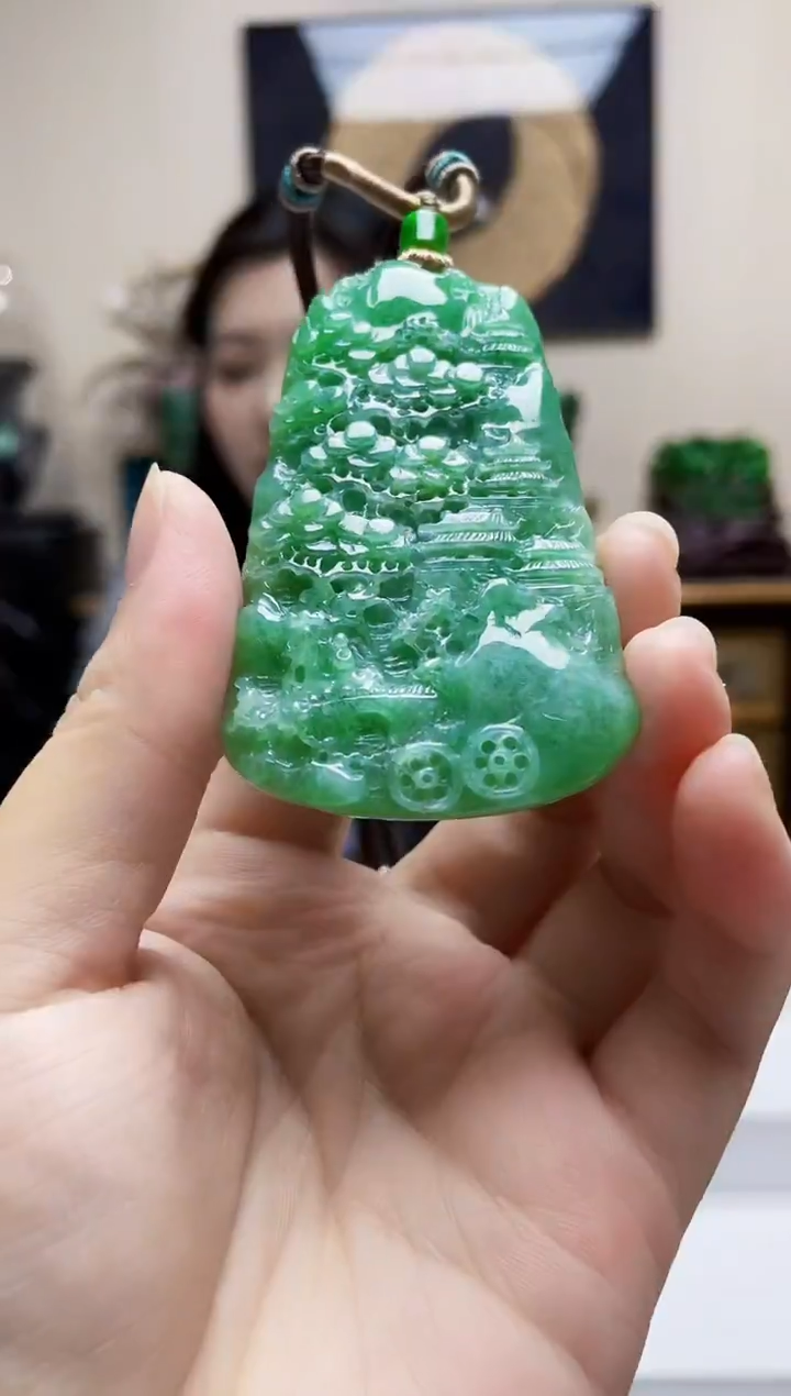 未镶嵌定制翡翠吊坠96