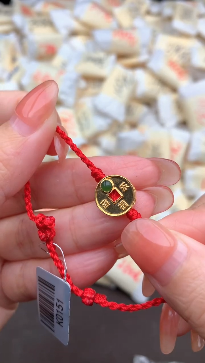 【闪购商品】翡翠挂件18K金镶嵌一