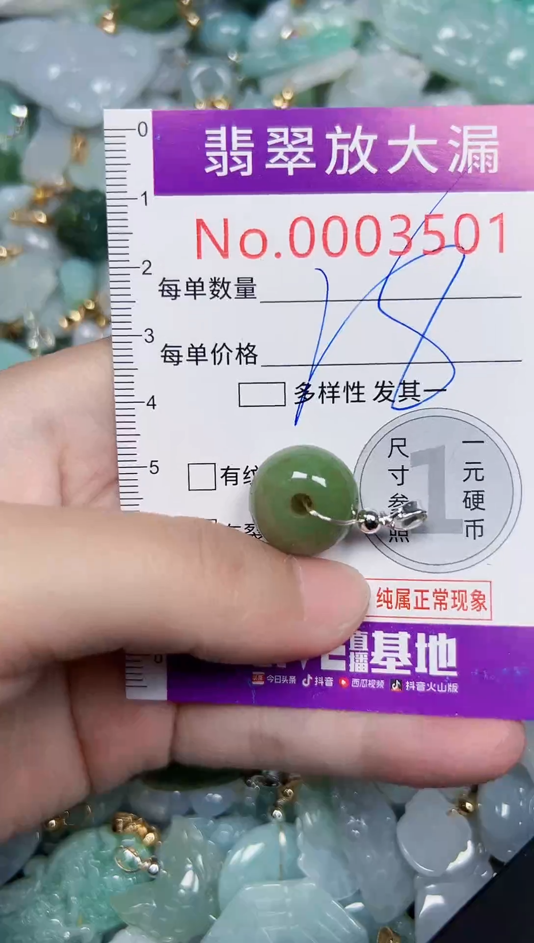 颈饰未镶嵌翡翠3501