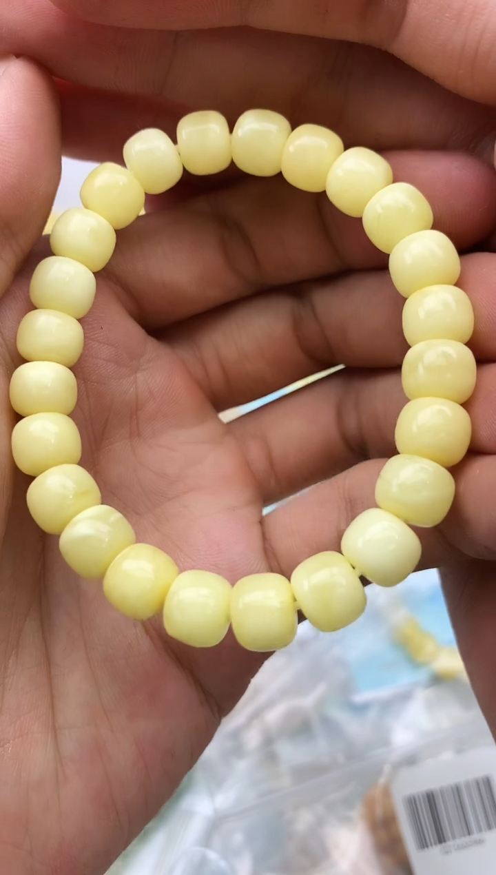 裸石蜜蜡未镶嵌手串卡9