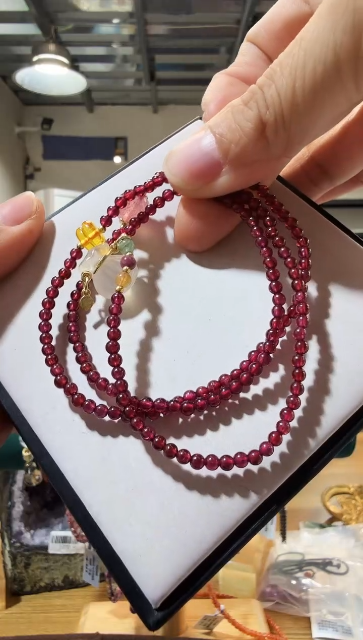 项链未镶嵌石榴石优0449 多样性发一件