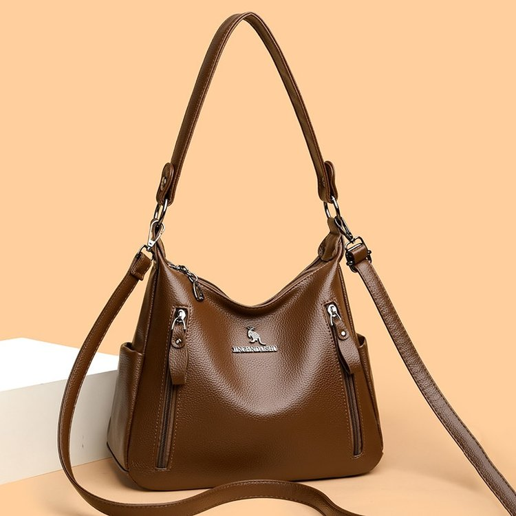 高品质女士包包2025新款时尚百搭潮软皮女包单肩包斜挎包包大容量