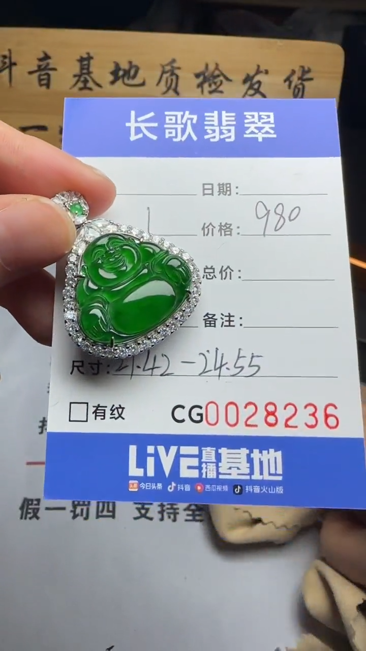 【闪购商品】翡翠颈饰银S925镶嵌00008236